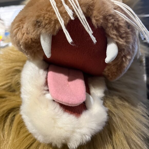 DAN DEE Hand Puppet Big Lion Head Mouth Opens Canine Teeth Tongue Whiskers - Picture 10 of 11